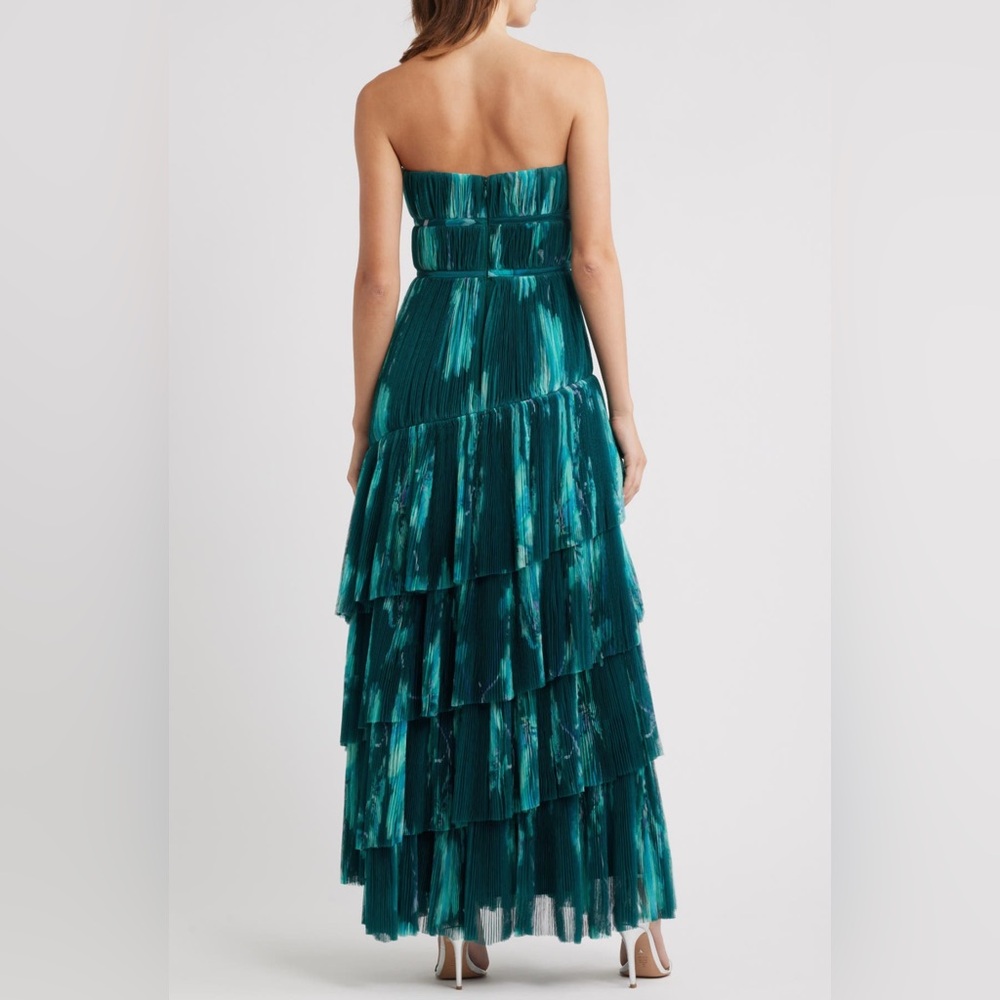 Hutch - Lanza Gown in Teal Breezy Bloom - NWT - Size 2 - Picture 2 of 13